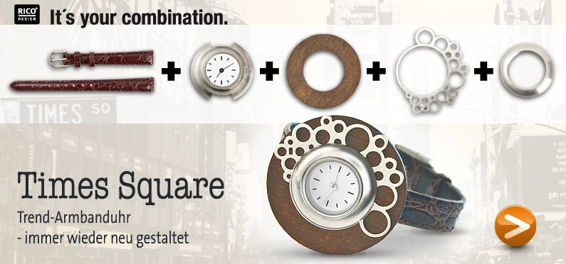 Rico Trend Armbanduhren Time Square - immer wieder neu gestaltet