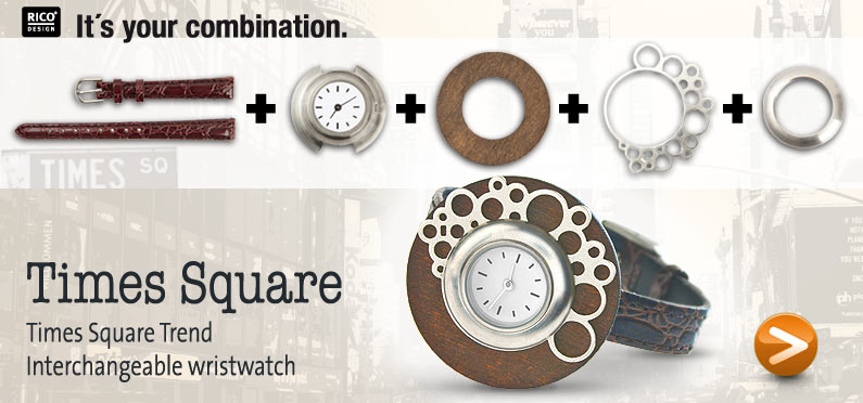 Rico Design Times Square Trend - Interchangeable wristwatch - It's your combination