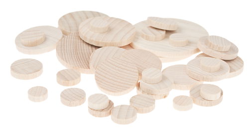 Holzscheiben, 35 Stück sortiert (12-52mm) - Opitec
